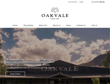 Tablet Screenshot of oakvalewines.com.au